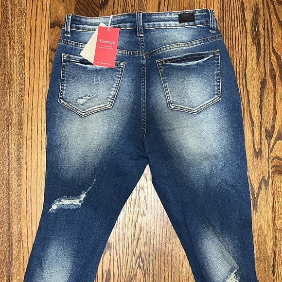 ✅NWT Flamingo High Rise Stretch Skinny Jeans - Picture 4 of 4